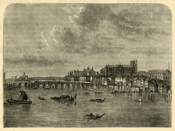 'Westminster Bridge', (1881). Creator: Unknown.
