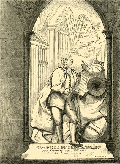 'Handel's Monument', (1881). Creator: Unknown.