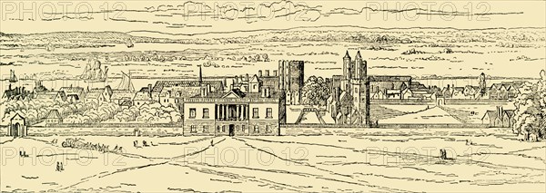 'Old View of Greenwich Palace. (After Hollar.)', (c1878). Creator: Unknown.