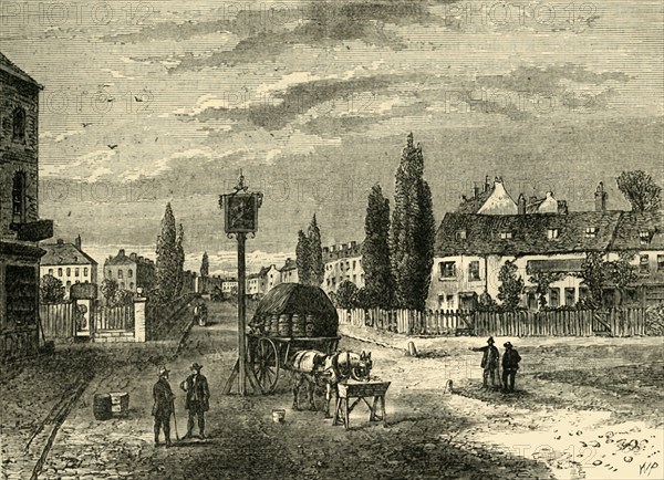 'Kennington, from the Green, 1780', (c1878). Creator: Unknown.