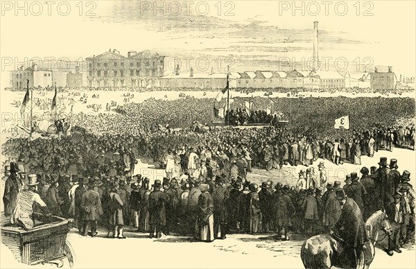 'The Chartist Meeting on Kennington Common, 1848', (c1878). Creator: Unknown.