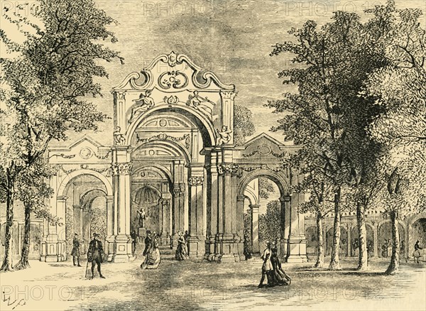 'The Italian Walk, Vauxhall Gardens', (c1878). Creator: Unknown.