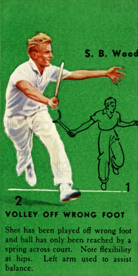 'S. B. Wood - Volley Off Wrong Foot', c1935. Creator: Unknown.