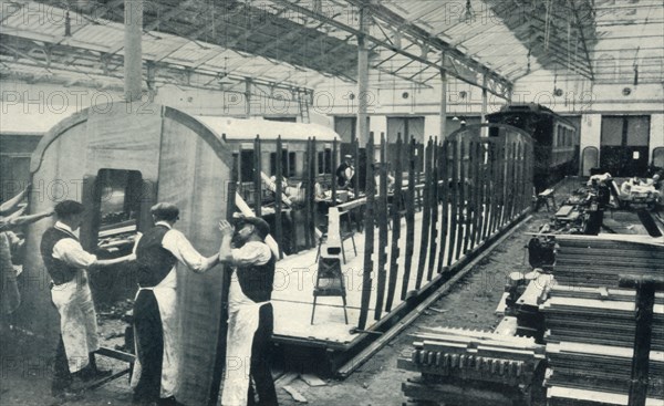 'Making A Railway Carriage', 1922. Creator: Unknown.