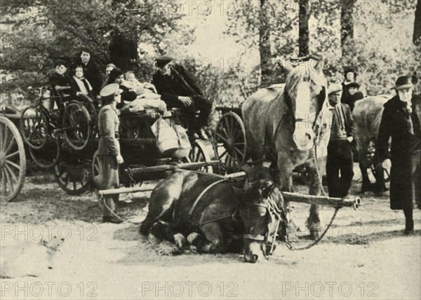'Belgian Refugees on the Road', 1939-1940, (1941). Creator: Unknown.