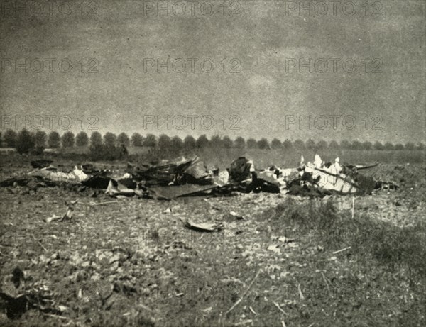 'And Afterwards: The End of a Heinkel in a French Field', 1939-1940, (1941). Creator: Unknown.