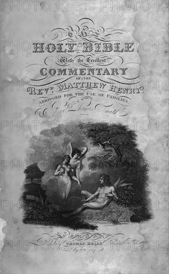 Title page of the Holy Bible, c1817. Creator: Eldridge.