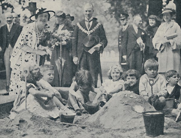 'The Queen Opens a Children's Playground', 1936, (1937). Creator: Unknown.