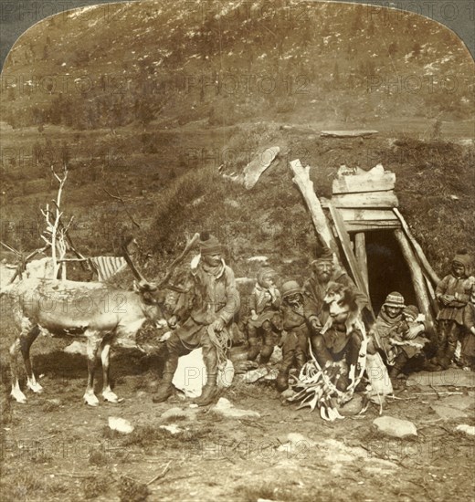 'People of the frigid North-Lapp home and family, near Tromsoe, Norway', c1905. Creator: Unknown.