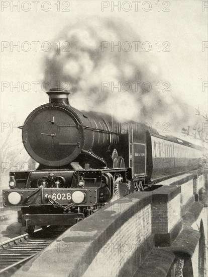 'On the route of the "Cornish Rivera, Limited." An express on the Great Western line', 1935-36 Creator: Unknown.