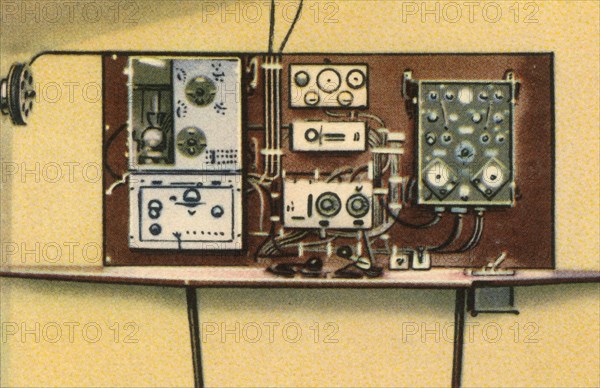 Radio room on board Dornier flying boat, 1920s, (1932). Creator: Unknown.