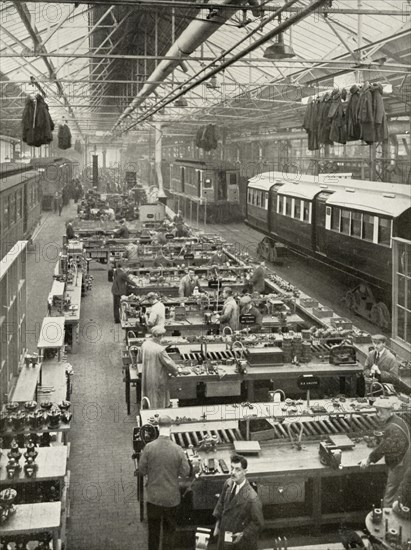 'The Overhaul of Underground Rolling Stock owned by the London Passenger Transport', 1935-36. Creator: Unknown.