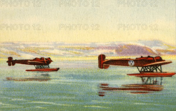 Heinkel HE 5 seaplanes used in the search for Umberto Nobile, North Pole, 1928, (1932). Creator: Unknown.