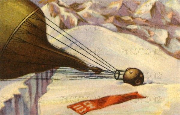 Piccard's altitude research balloon lands in the Alps, 1931, (1932). Creator: Unknown.