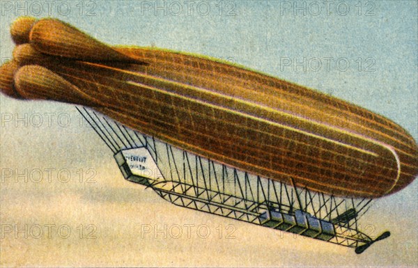 Clément-Bayard No 1 airship, 1908, (1932).  Creator: Unknown.