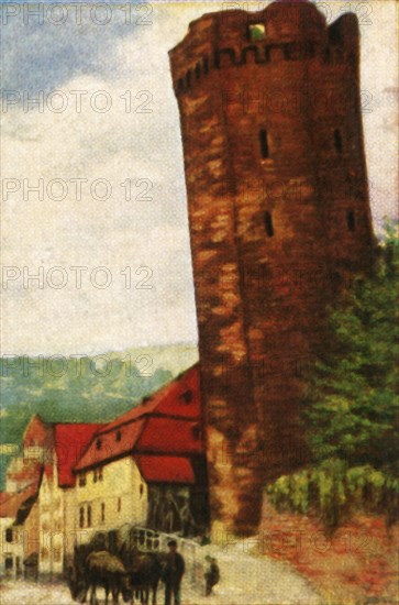 The Leaning Tower of Dausenau, c1928. Creator: Unknown.