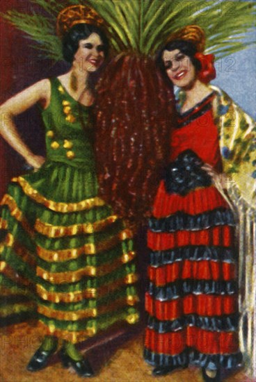 Spanish dancers, c1928. Creator: Unknown.