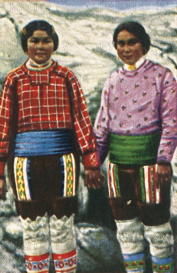 Young Inuit women, Greenland, c1928.  Creator: Unknown.