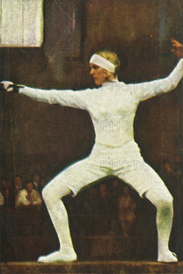 Helene Mayer, German world champion fencer, 1928. Creator: Unknown.