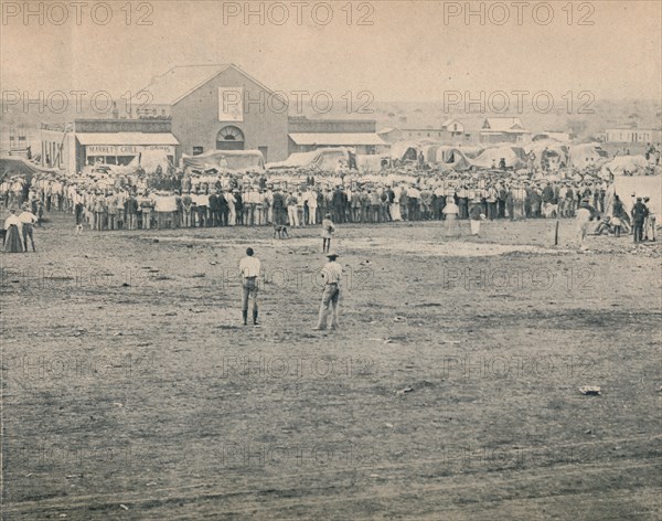 'A Mass Meeting at Bulawayo', c1900. Creator: Unknown.