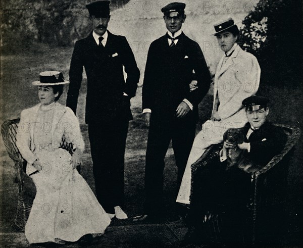 'Family Group at Cowes', early 1890s, (1945). Creator: Unknown.