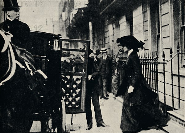 'Mr. Churchill Departs for Honeymoon', 1908, (1945). Creator: Unknown.