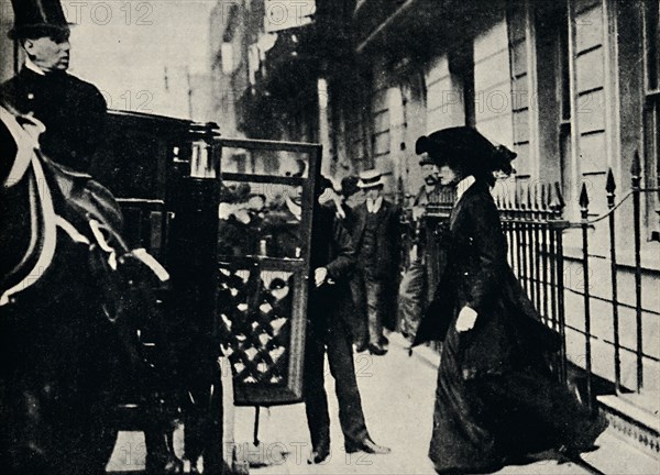 'Mr. Churchill Departs for Honeymoon', 1908, (1945).  Creator: Unknown.