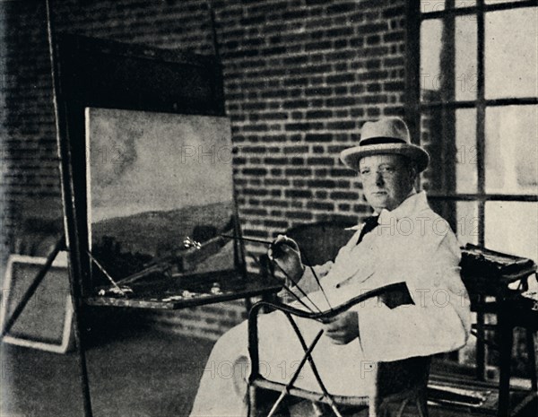 'Painter in Oils - Churchill as an Artist', c1920s, (1945). Creator: Unknown.