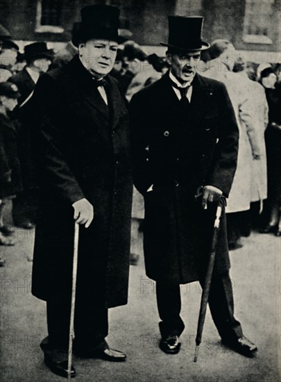 'Mr. Chamberlain and Mr. Churchill', 23 February 1940, (1945). Creator: Unknown.