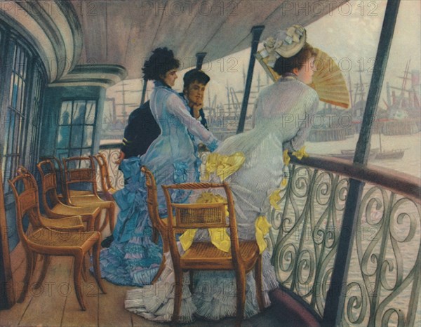 'The Gallery of HMS Calcutta (Portsmouth)', c1876, (1948). Creator: James Tissot.