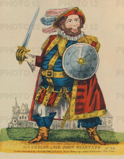 'Samuel Phelps, (1804-1878) as Falstaff', c1860, (1948). Creator: Unknown.