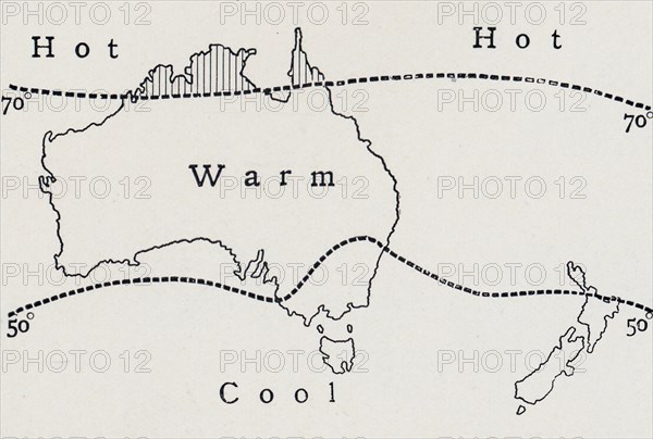 'Average July Temperature', 1923. Creator: Unknown.