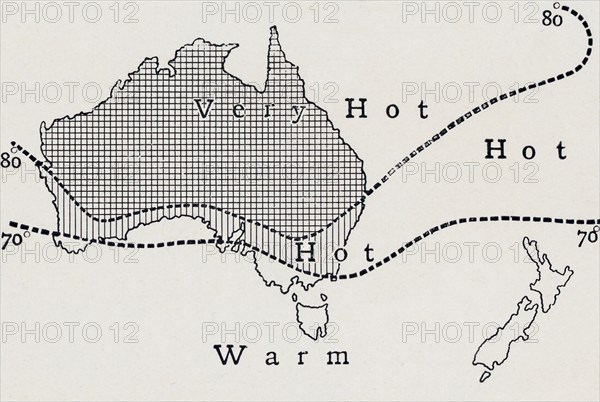 'Average January Temperature', 1923. Creator: Unknown.