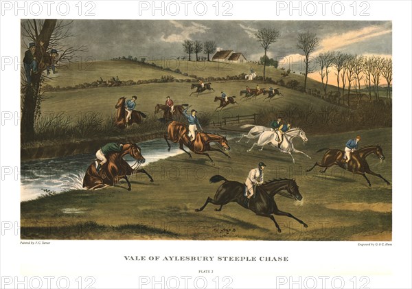 'Vale of Aylesbury Steeple Chase', Plate 2, c1836, (c1955). Creators: Charles Hunt, George Hunt.