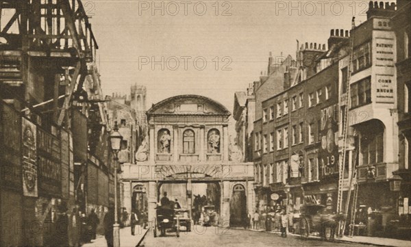 'Temple Bar: The City Boundary in the Strand in the Year 1878', c1935. Creator: Unknown.