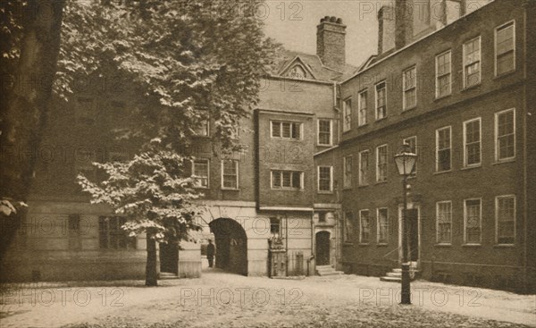 'Cobbles of the Quiet Other Court in Staple Inn at Holborn', c1935. Creator: Cyril Ellis.