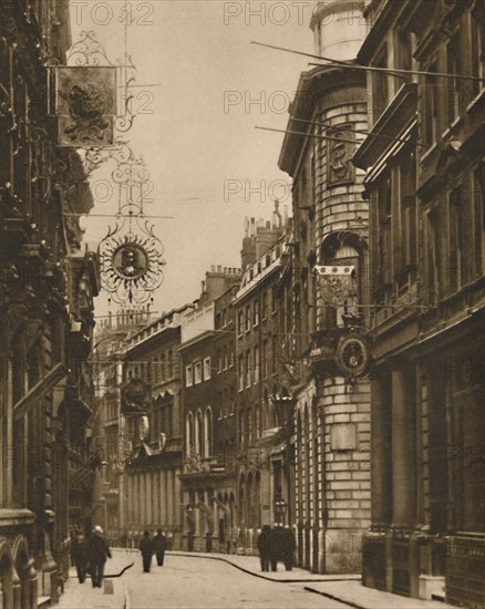 'The Old Signs Have Come Back To Lombard Street', c1935. Creator: W Whiffin.