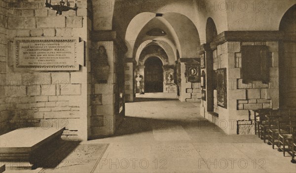 '-And The Crypt Where Many of England's Most Famous Sons Lie Buried', c1935. Creator: Unknown.