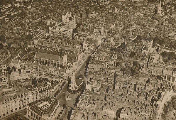 'The Lair of the Law as Few Londoners Ever See It: The Temple and the Courts of Justice', c1935. Creator: Unknown.