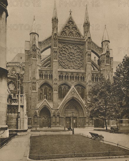 'The Modern North Front and the Main Entrance to the Abbey', c1935. Creator: Unknown.
