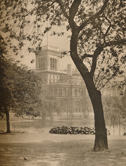 'St. James's Park and the Lake Looking Towards The Foreign Office', c1935. Creator: Donald McLeish.