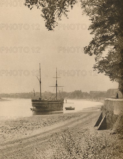 'The Old "Stork" at Her Moorings Off Chiswick Mall', c1935. Creator: Unknown.