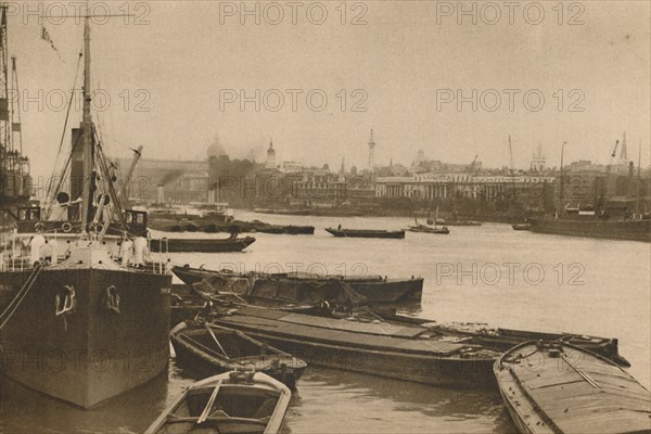 'Faithful Ships That Serve London's Need: The Pool from Custom House to Billingsgate', c1935. Creator: Unknown.