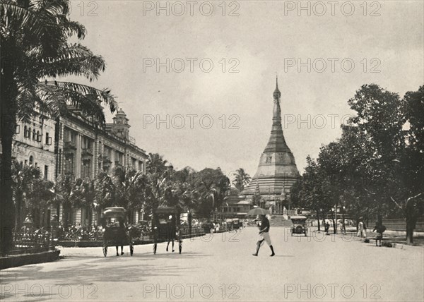 'Soolay Pagoda Road, Rangoon', 1900. Creator: Unknown.