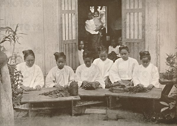 'Burmese Cigar Makers', 1900. Creator: Unknown.