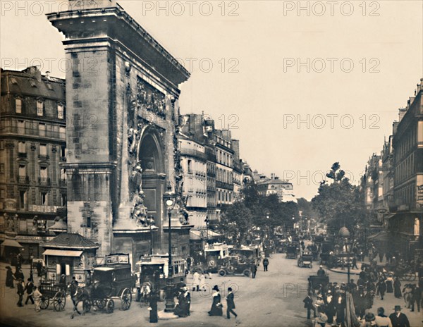 'Paris. -  Porte Saint-Denis Et Les Boulevards. - LL, c1910. Creator: Unknown.