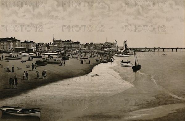 'The Beach, Yarmouth', c1880. Creator: Unknown.