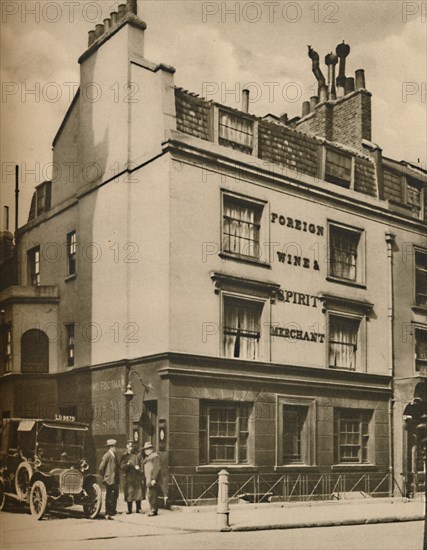 '"The Running Footman", A Picture of the Old Mayfair', c1935. Creator: Donald McLeish.