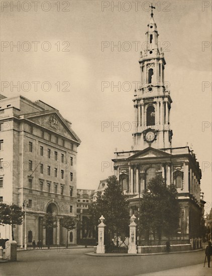 'St. Mary-Le-Strand, Distinguished By Modern Street Widening', c1935. Creator: Donald McLeish.