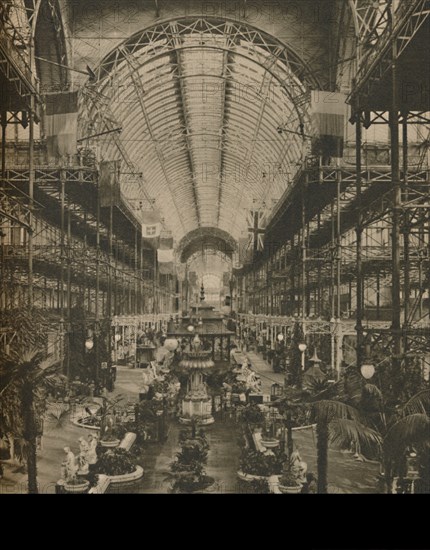 'Great Hall With Its Clustering Beams and Ornamental Water', c1935. Creator: Donald McLeish.